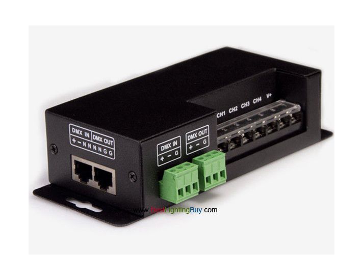 4 Channel DMX512 Decoder for RGBW LED Light,  5A/CH Output