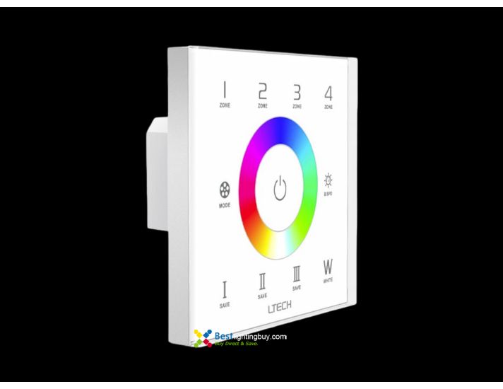 4 Zones EX8S DMX/RF RGBW LED Touch Panel Controller