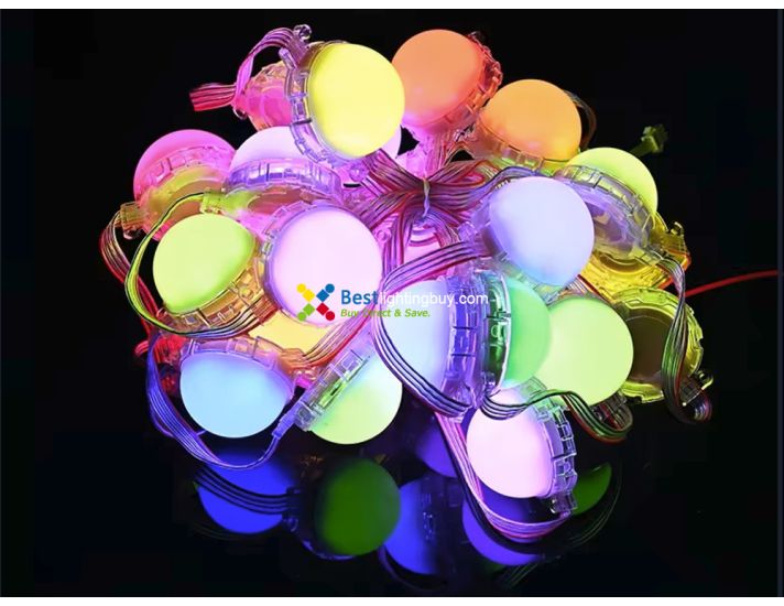 50mm GS8206 Programmable LED RGB Amusement Lighting Modules, 24V, String of 20