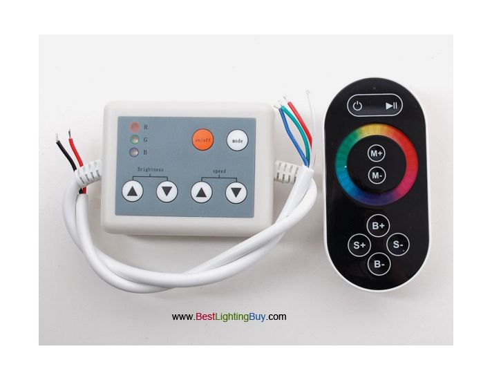 6 Key RGB Controller with RF Touch wheel Remote