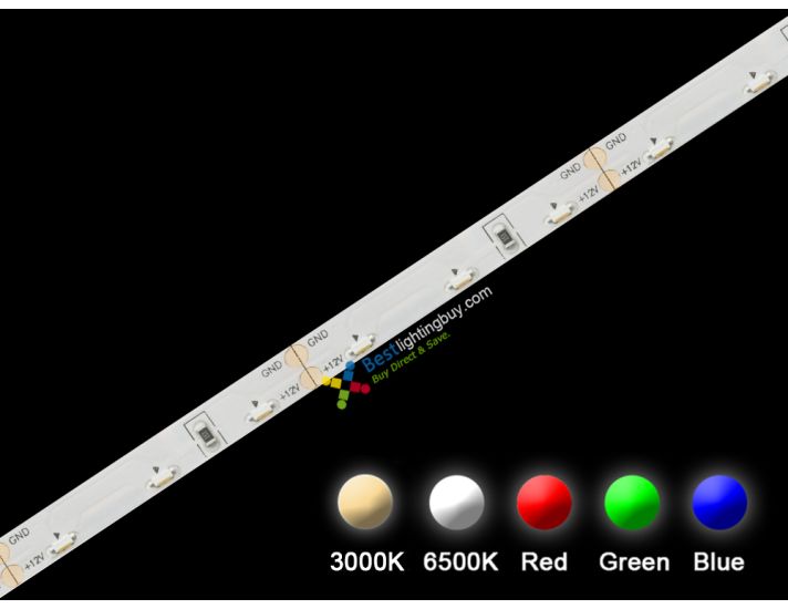 60/m SMD 335 Side View Flexible LED Strip, 12V, 5m