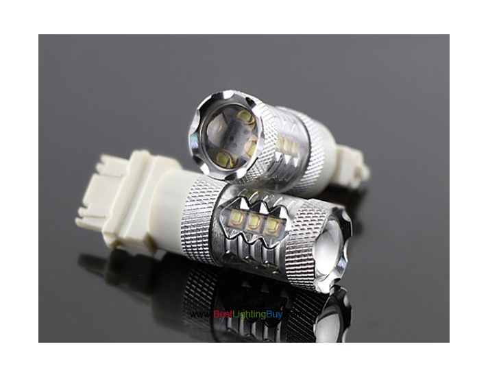 80W CREE 3156/ 3157 T20 Wedge LED Auto Light Bulb, Pack of 2