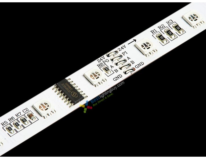 DMX512 RGB 5050 LED Light Strip, 60/m, 5m, 24V 