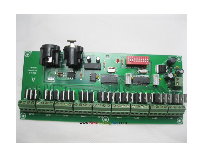 Easy DMX512 RGB LED Controller/Decoder,  27Channels in 9 Groups