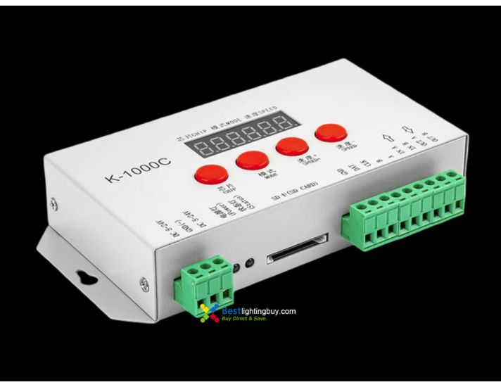 K-1000C SPI Programmable Pixel LED Controller with SD Card, 5-24V DC