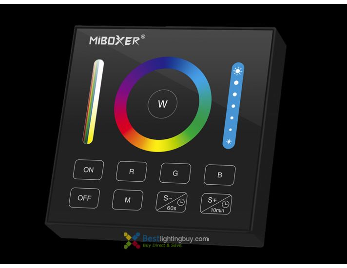 MiBoxer B0 Single Zone 2.4G Smart RGB+CCT Wireless Wall Touch Panel