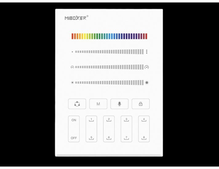 Miboxer B9 8-Scene SPI RF (2.4G) Touch Panel Remote