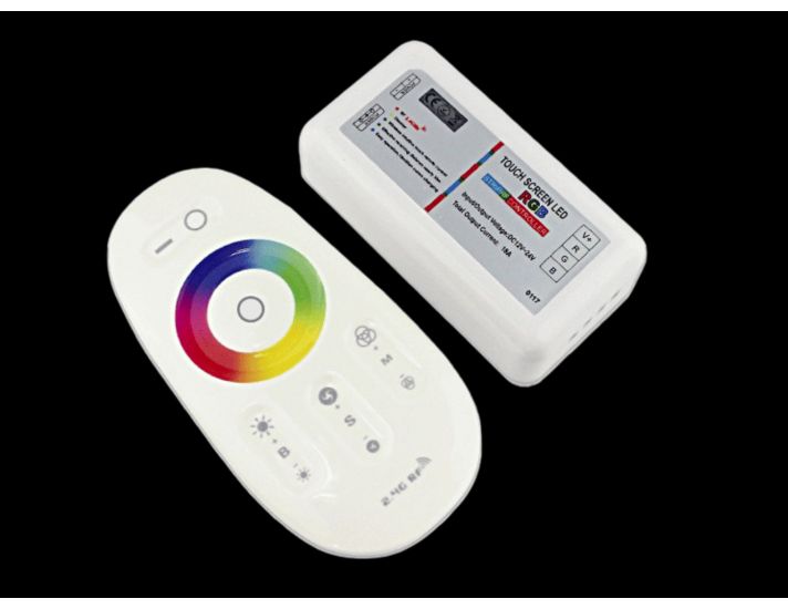 MiLight WiFi Smart RGB Controller with Touch Remote, 6A/Ch, 12-24 VDC
