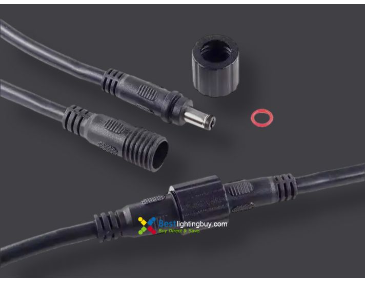Waterproof 20AWG DC Power Cable Set, 2.1x5.5mm